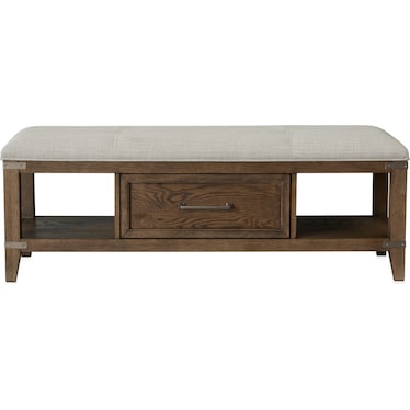 Madrid Storage Bench - Oak