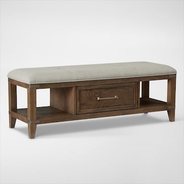 Madrid Storage Bench - Oak