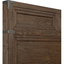 madrid light brown king bed   