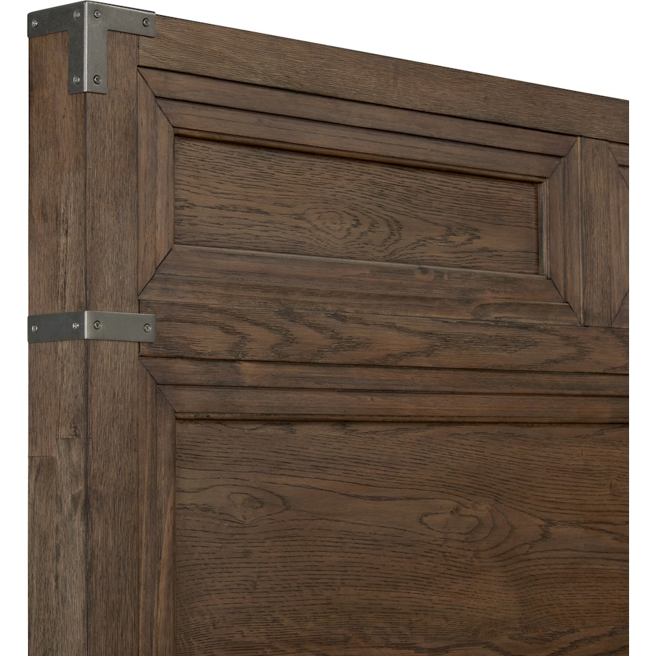 madrid light brown queen bed   