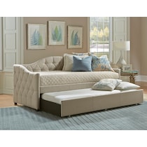 mae neutral twin daybed with trundle   