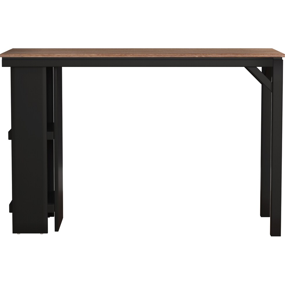 maeve black and oak counter height dining table   