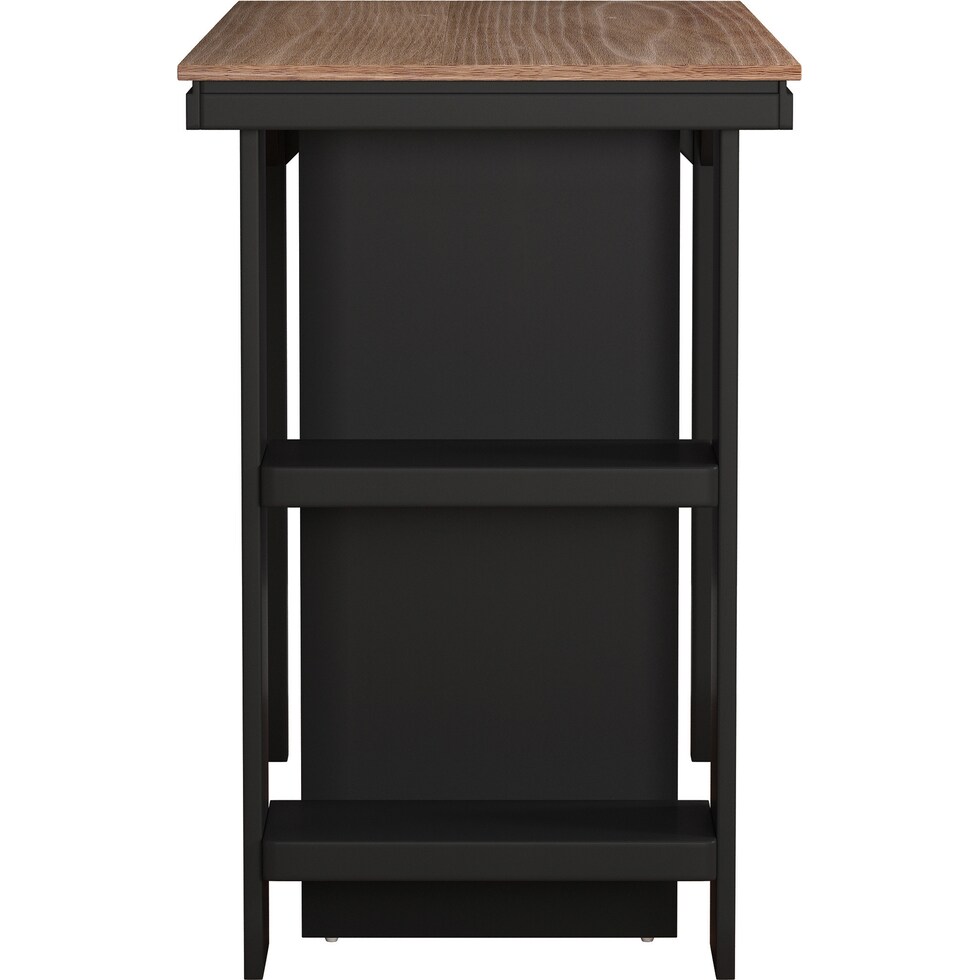 maeve black and oak counter height dining table   