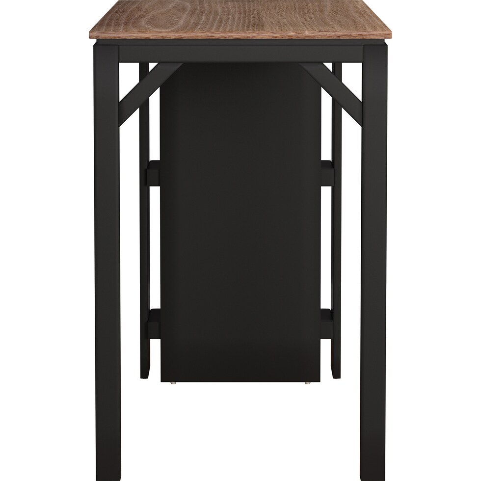 maeve black and oak counter height dining table   