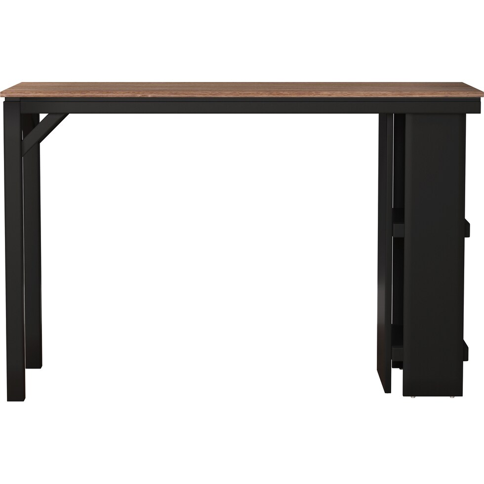maeve black and oak counter height dining table   