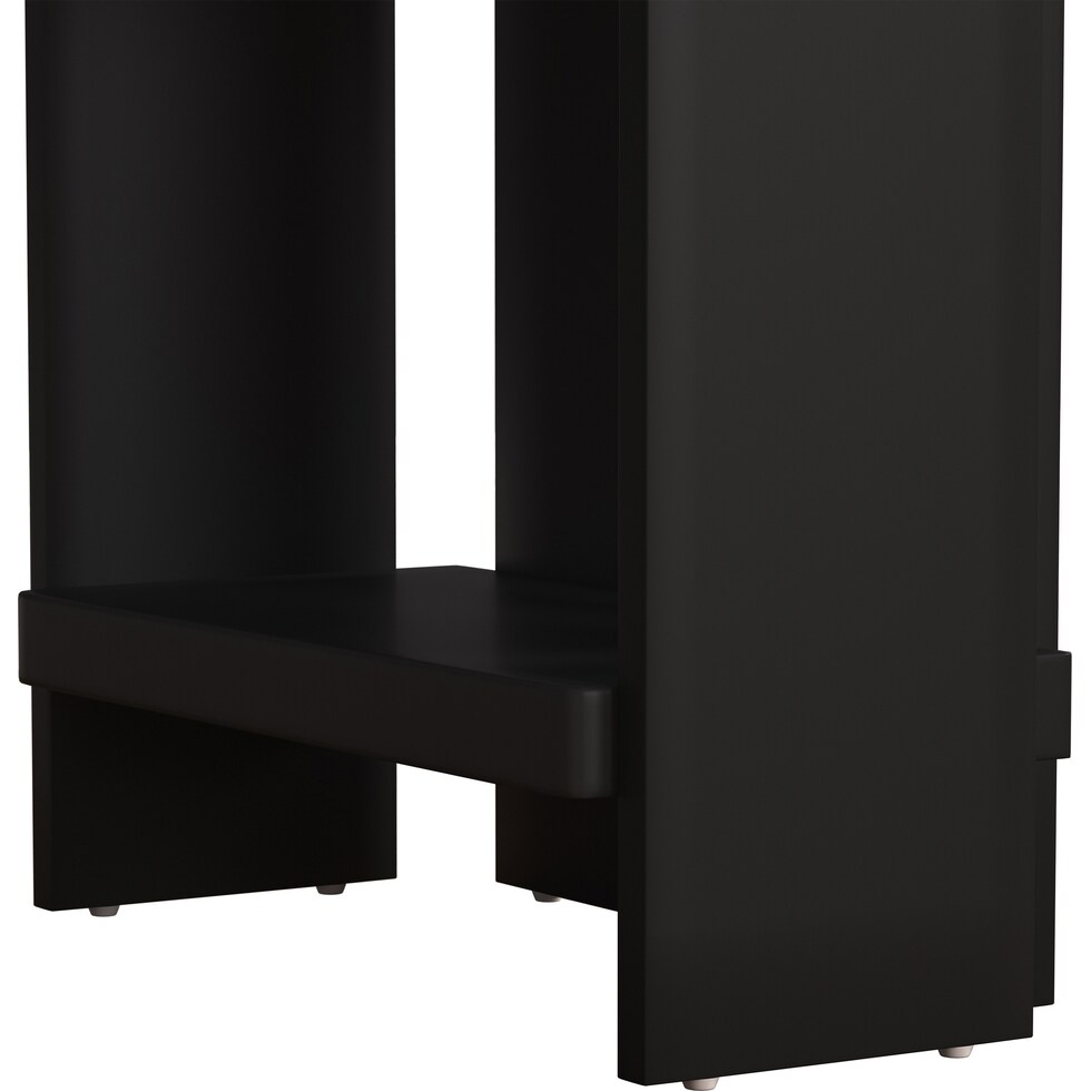 maeve black and oak counter height dining table   