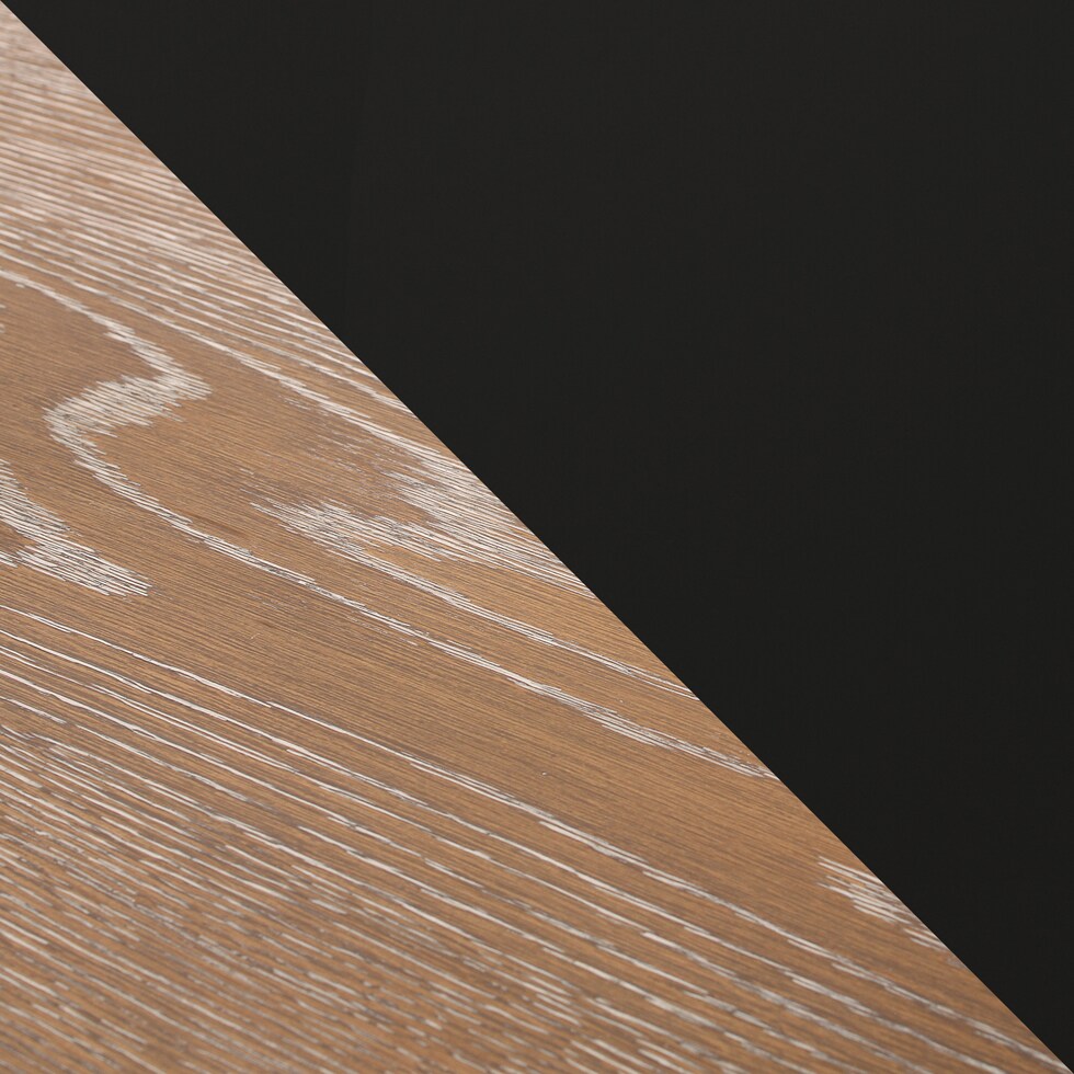 maeve black and oak counter height dining table   