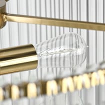 maeve gold chandelier   