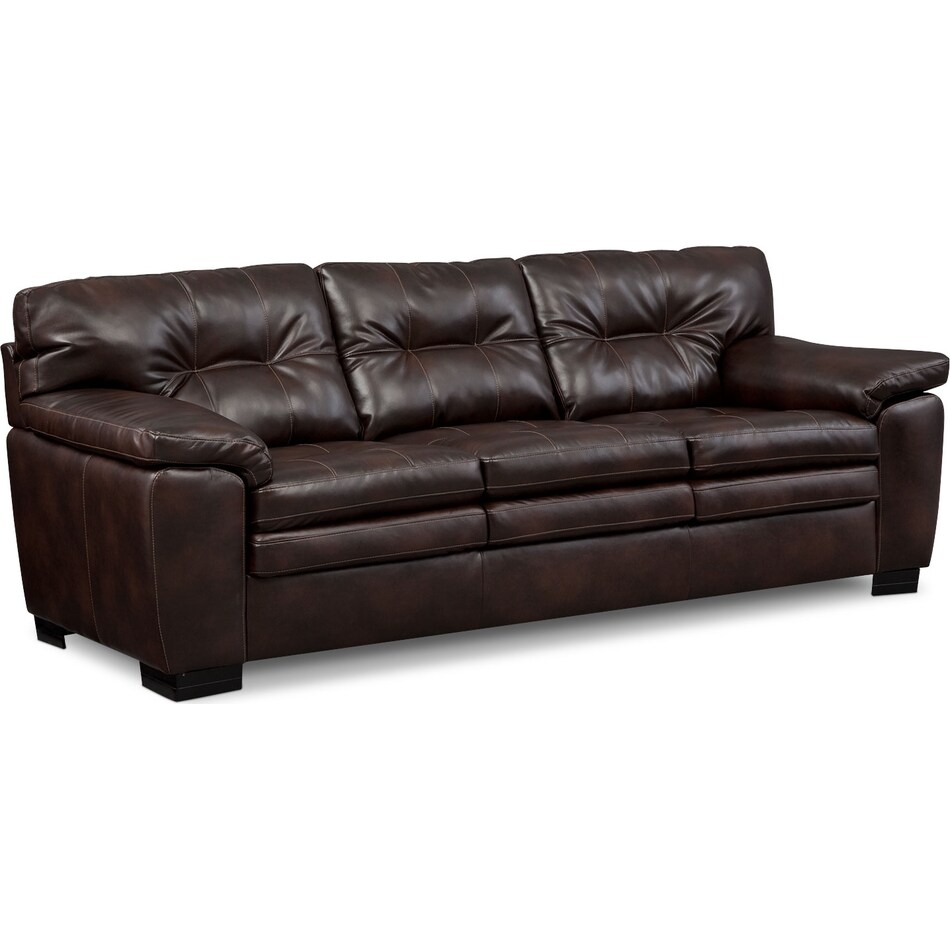 magnum brown dark brown sofa   