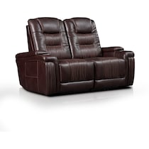 magnus dark brown  pc power reclining sofa   