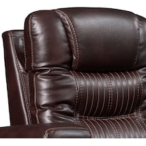 magnus dark brown power recliner   