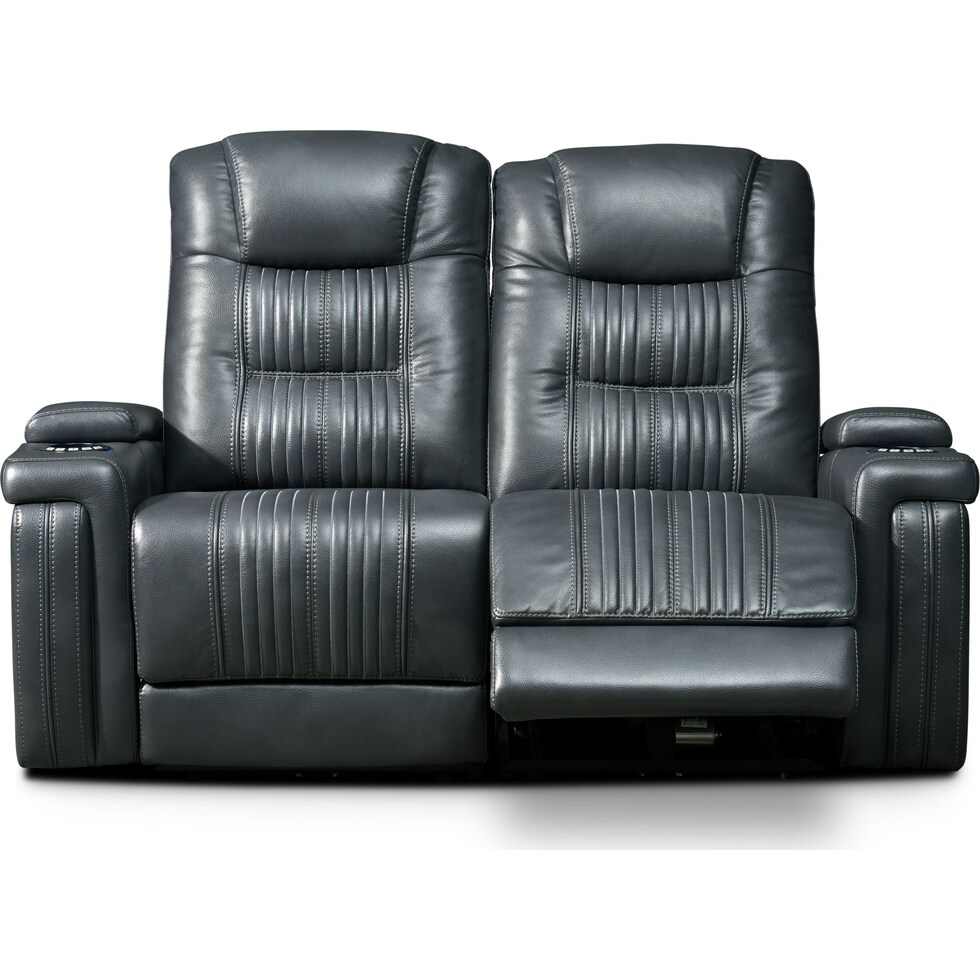 magnus gray  pc power reclining sofa   