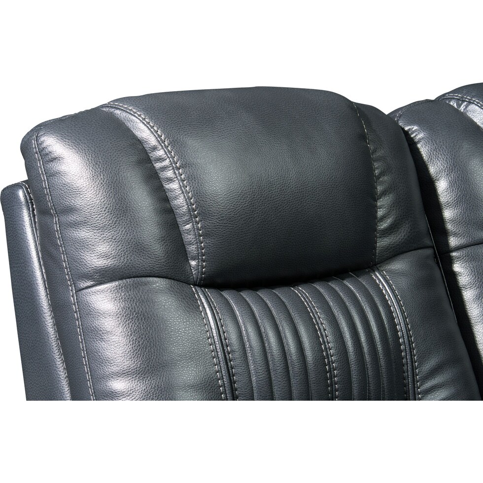 magnus gray  pc power reclining sofa   
