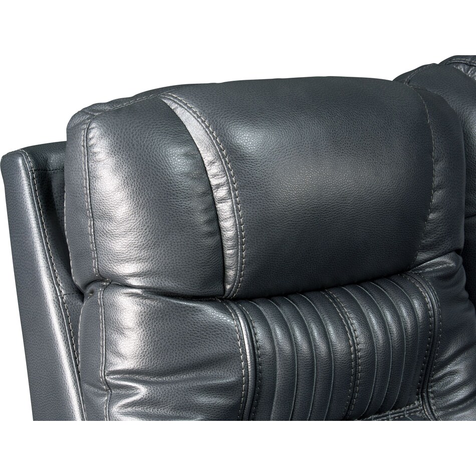 magnus gray  pc power reclining sofa   