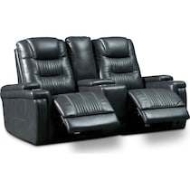 magnus gray  pc power reclining sofa   