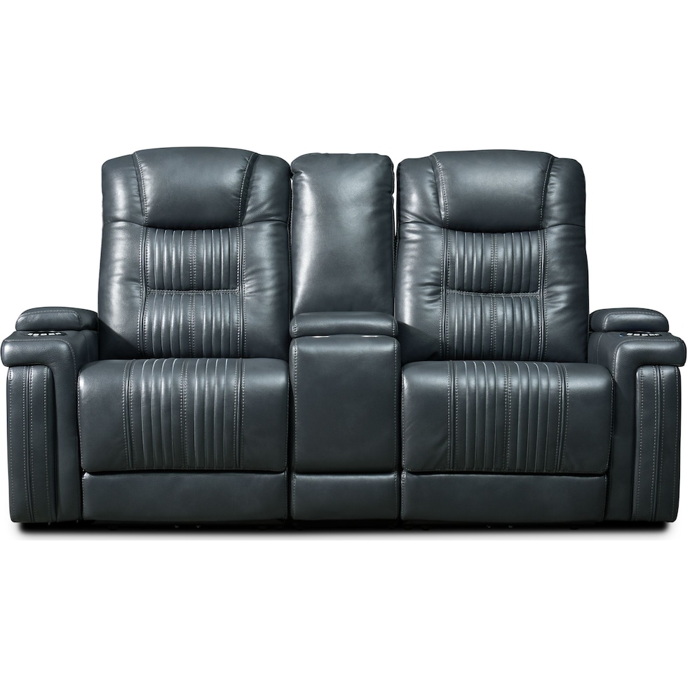 magnus gray  pc power reclining sofa   