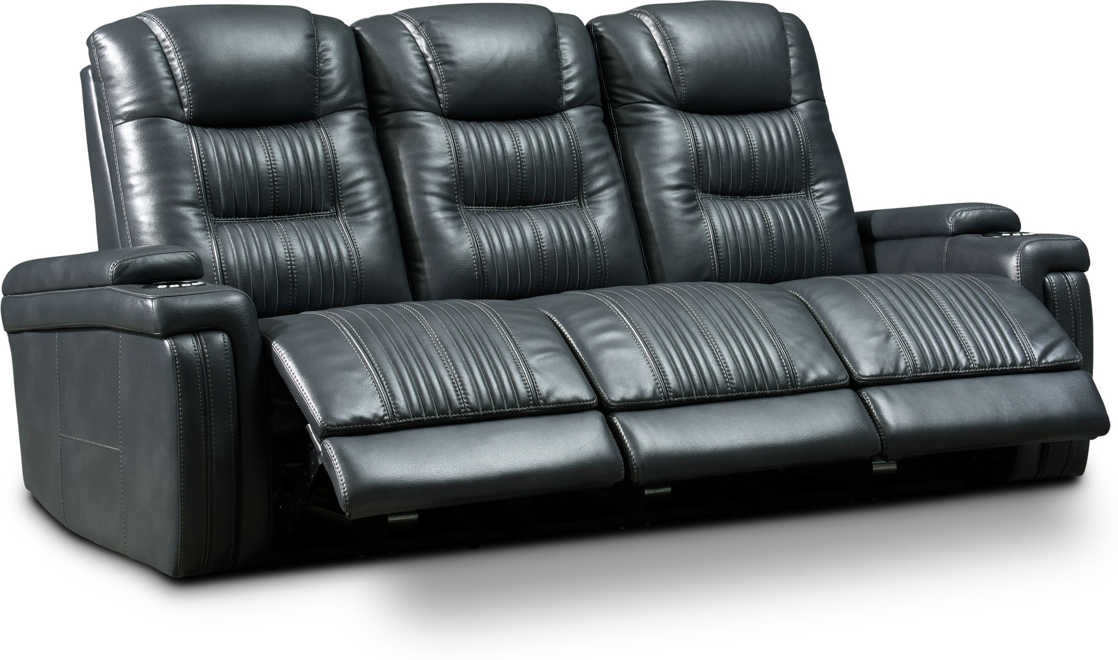 Magnus 3-Piece Triple-Power Reclining Sofa With 3 Reclining Seats ...