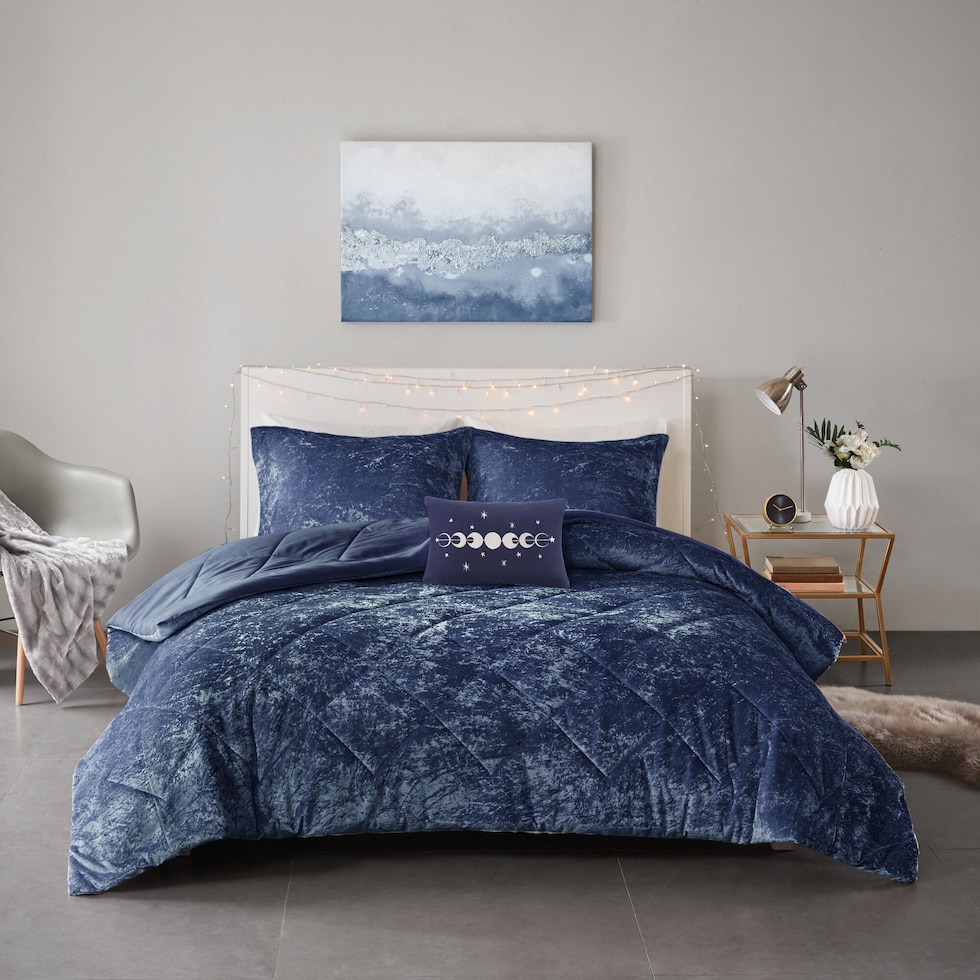 maisie blue twin bedding set   