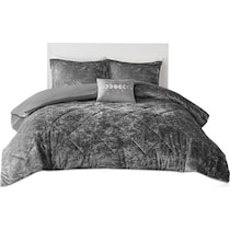 maisie gray full queen bedding set   