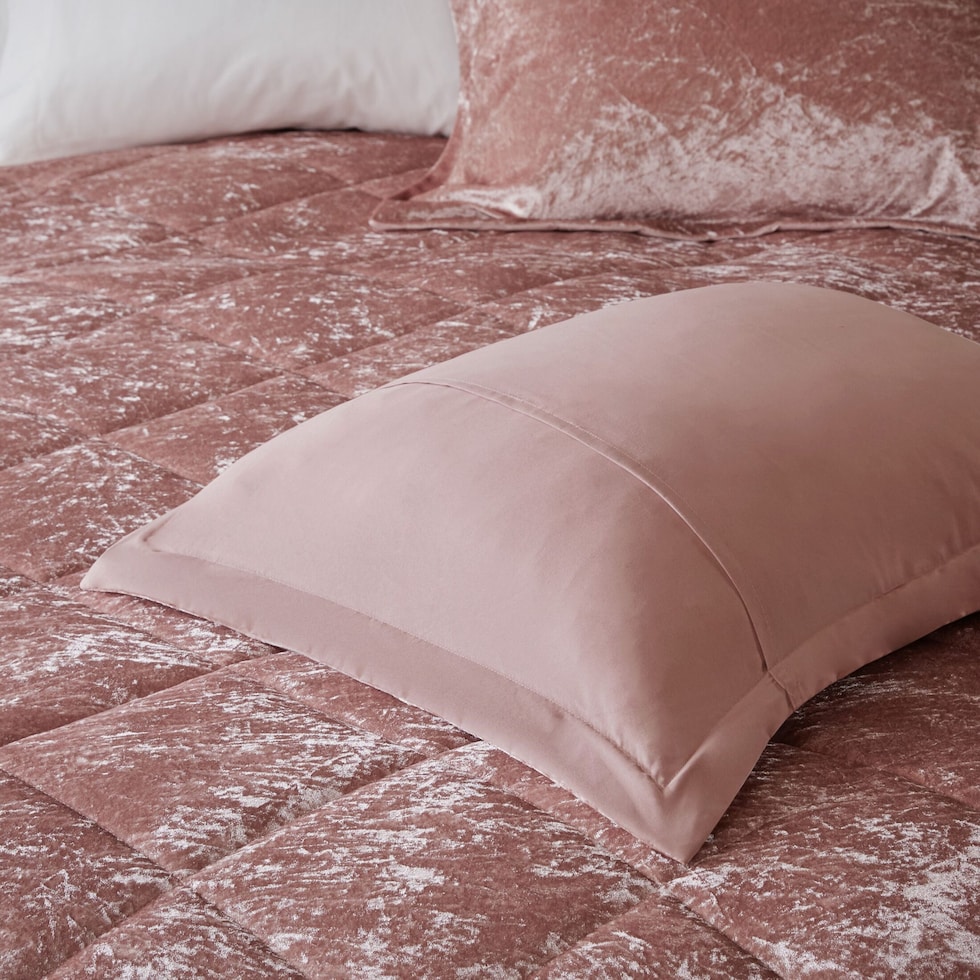 maisie pink full queen bedding set   