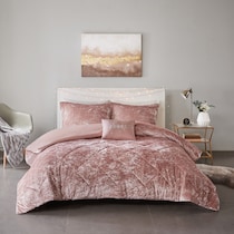 maisie pink full queen bedding set   