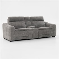 majestic gray loveseat   