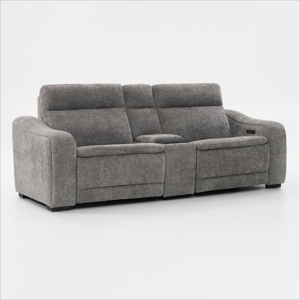 majestic gray loveseat   