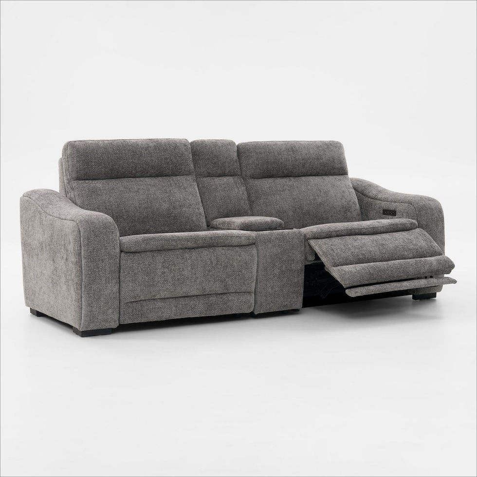 majestic gray loveseat   