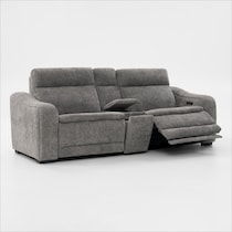 majestic gray loveseat   