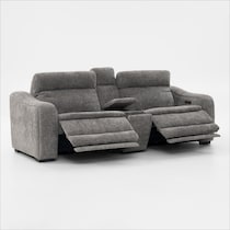 majestic gray loveseat   