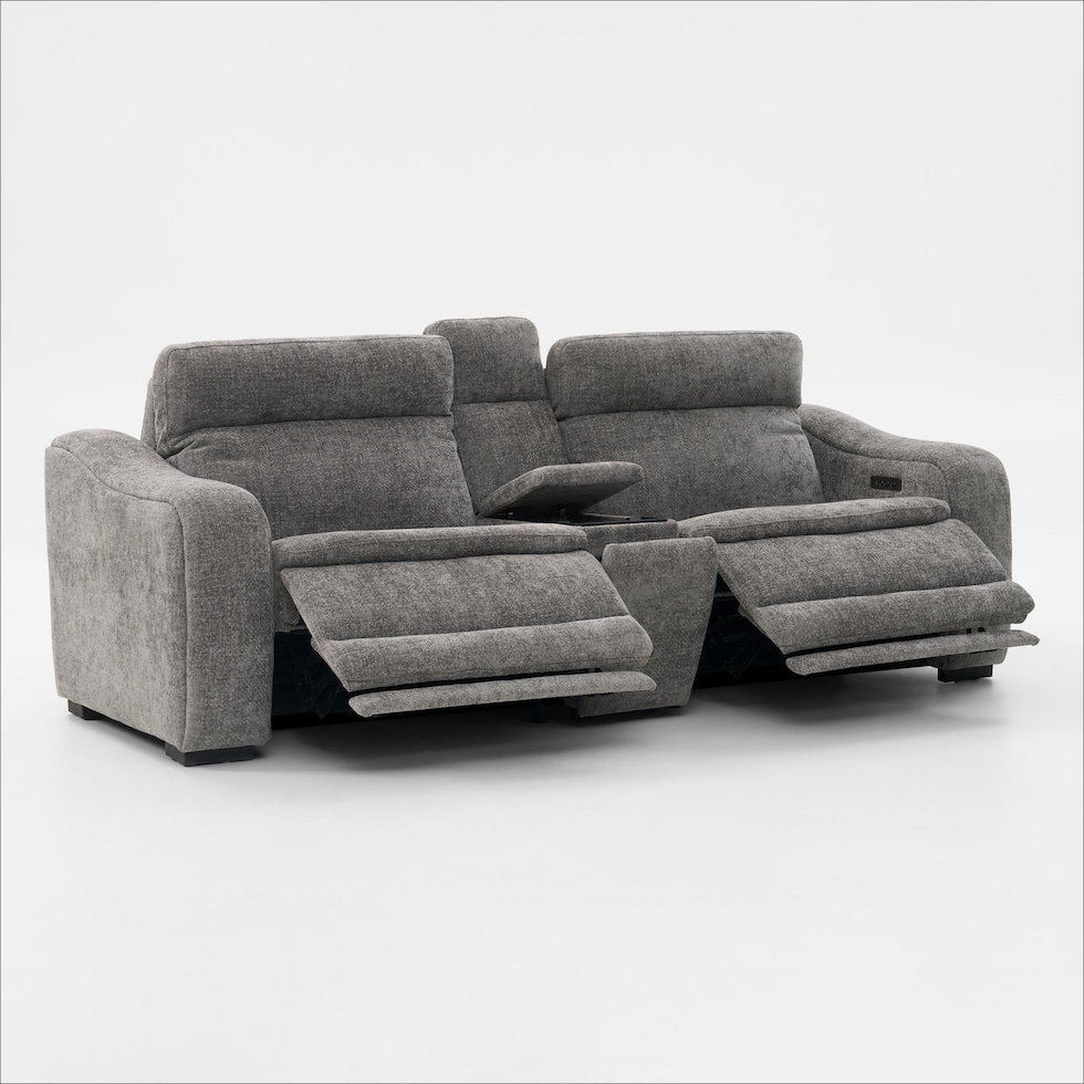 majestic gray loveseat   