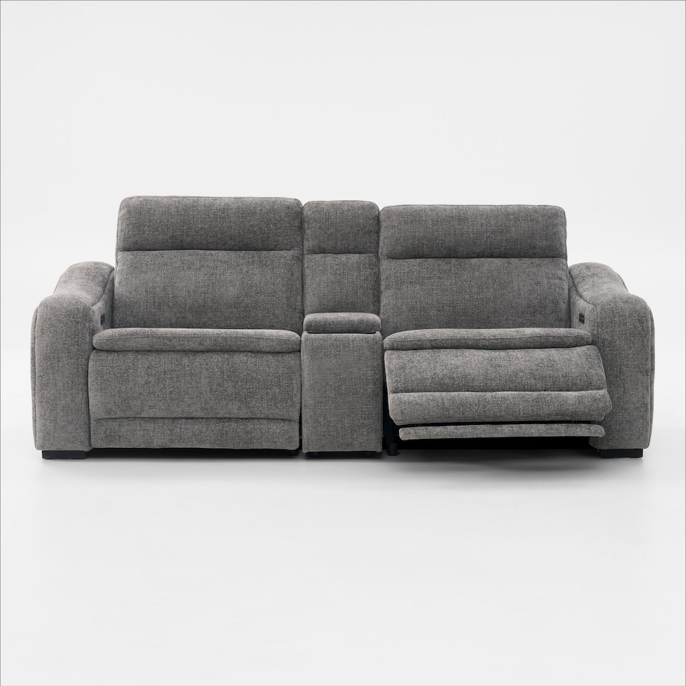 majestic gray loveseat   
