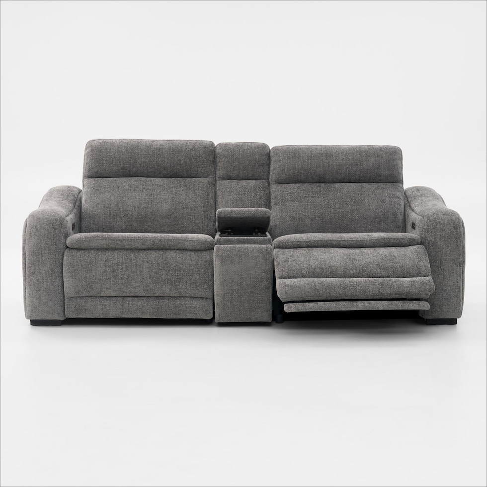 majestic gray loveseat   