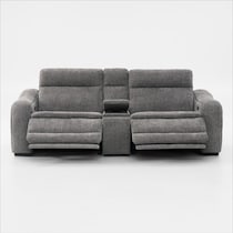 majestic gray loveseat   