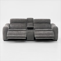 majestic gray loveseat   