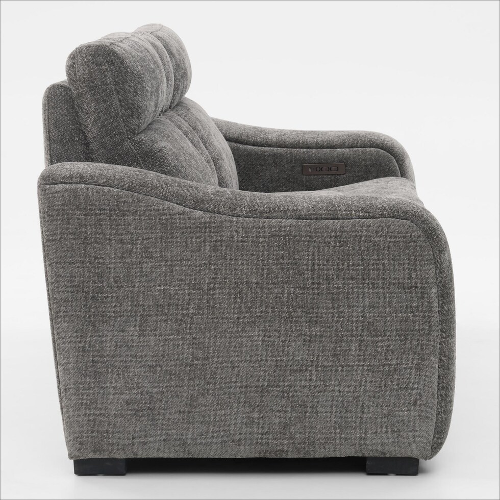majestic gray loveseat   