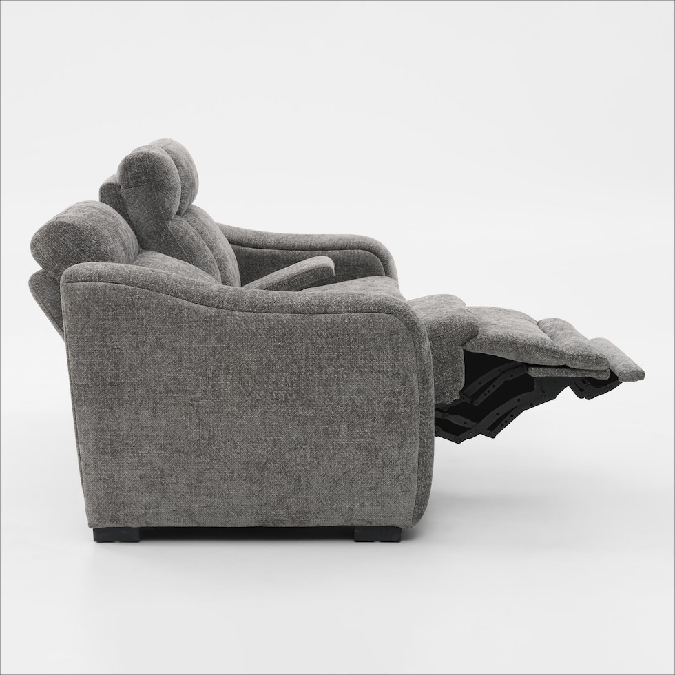 majestic gray loveseat   