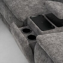 majestic gray loveseat   