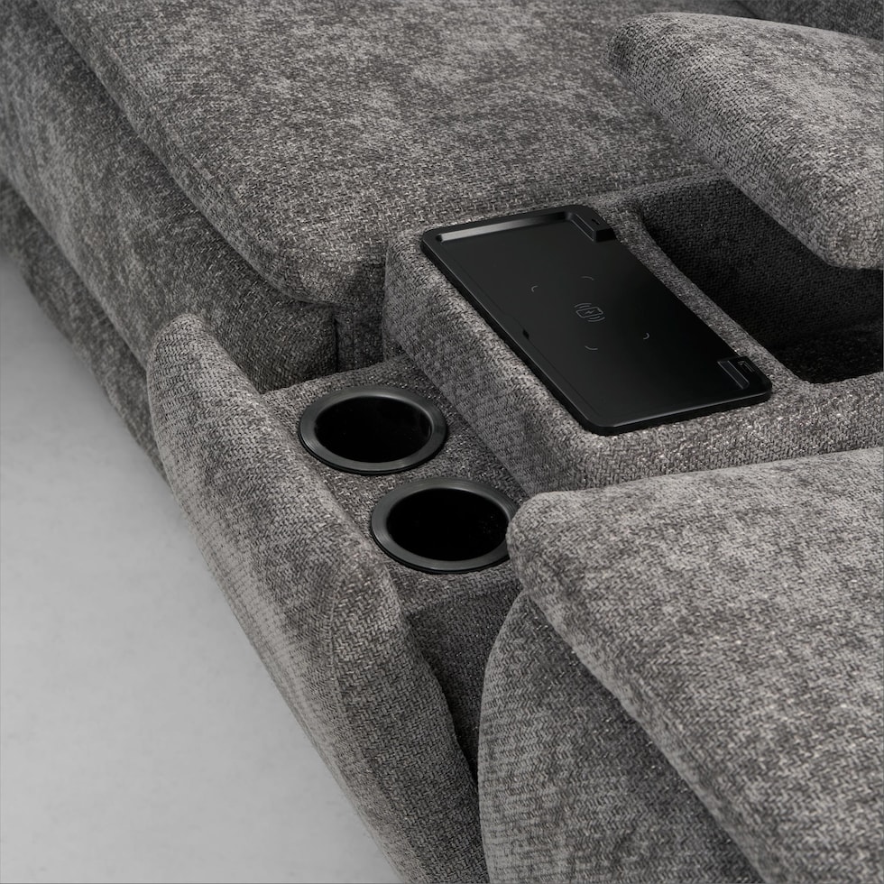 majestic gray loveseat   