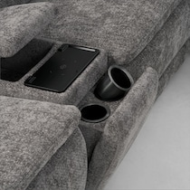 majestic gray loveseat   