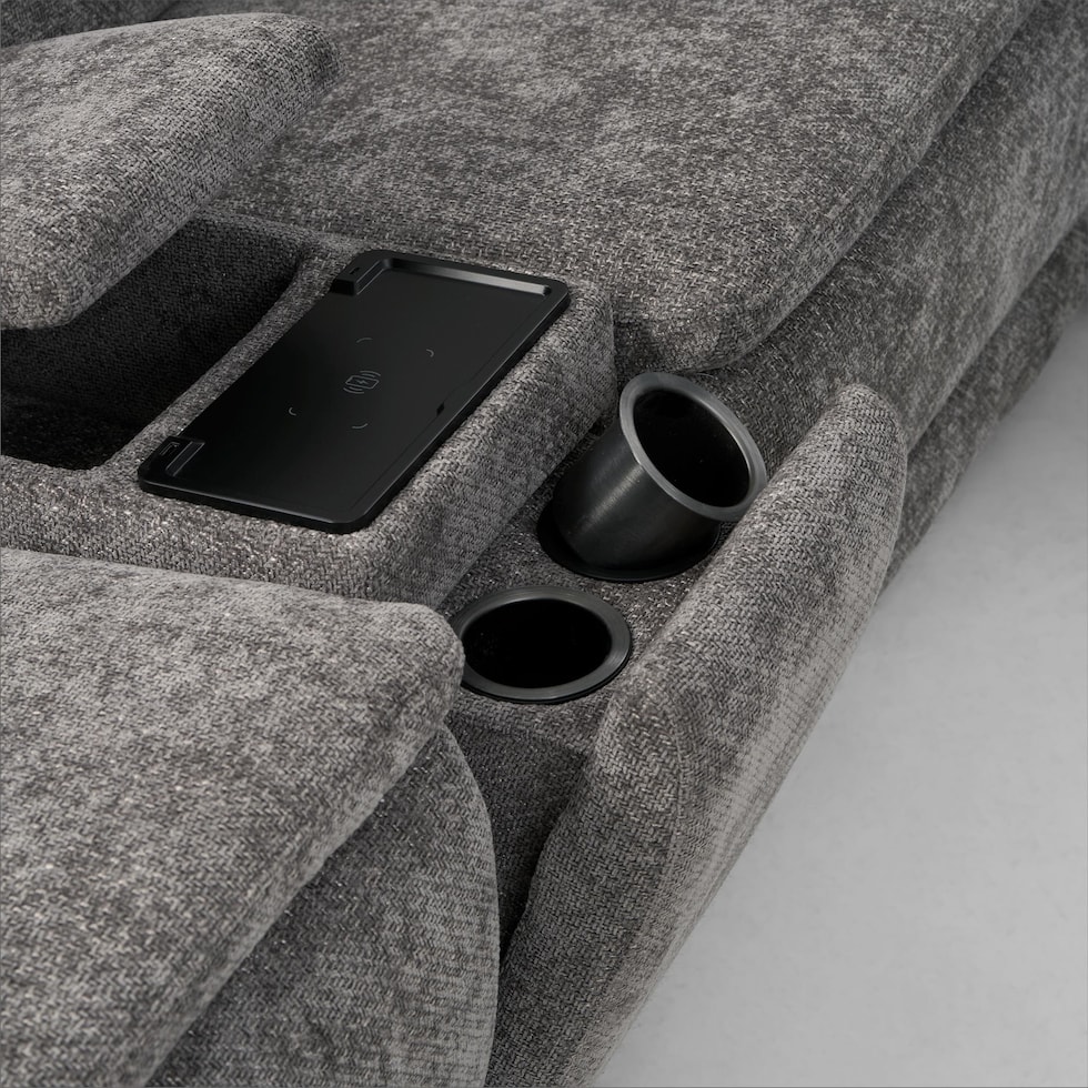 majestic gray loveseat   