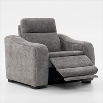 majestic gray recliner   