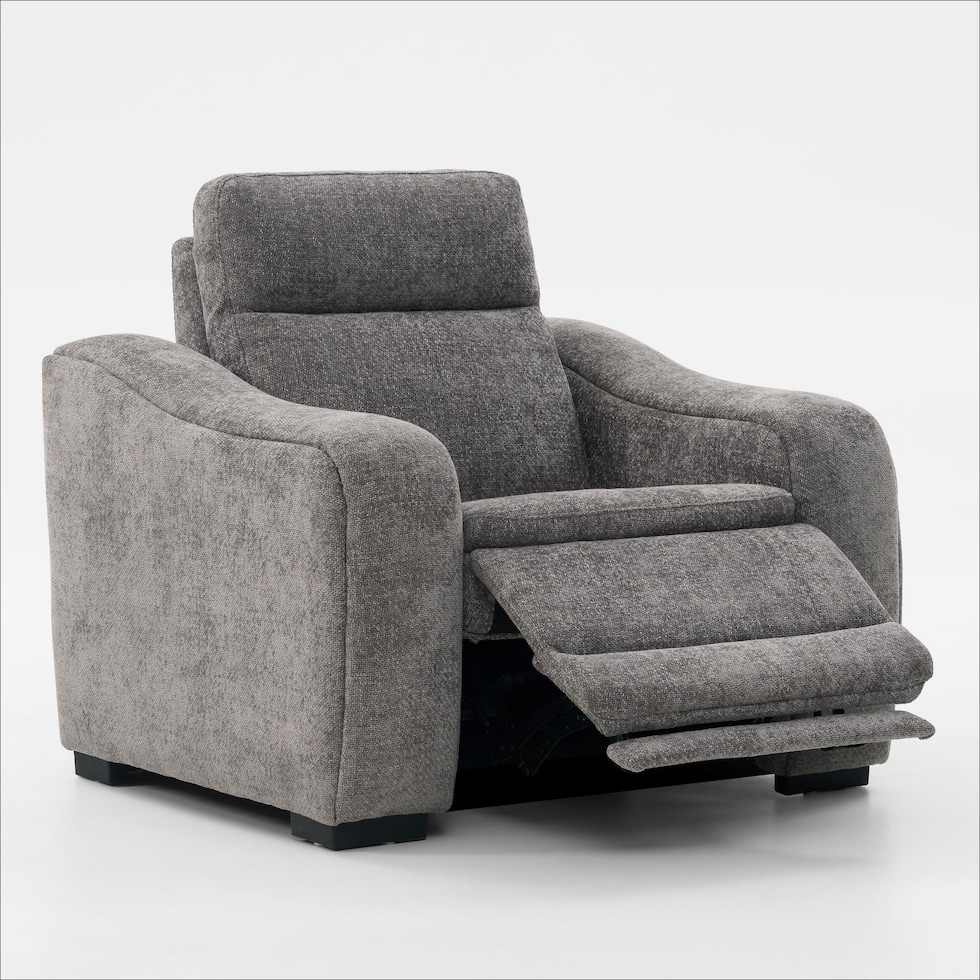 majestic gray recliner   