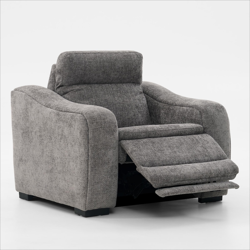 majestic gray recliner   