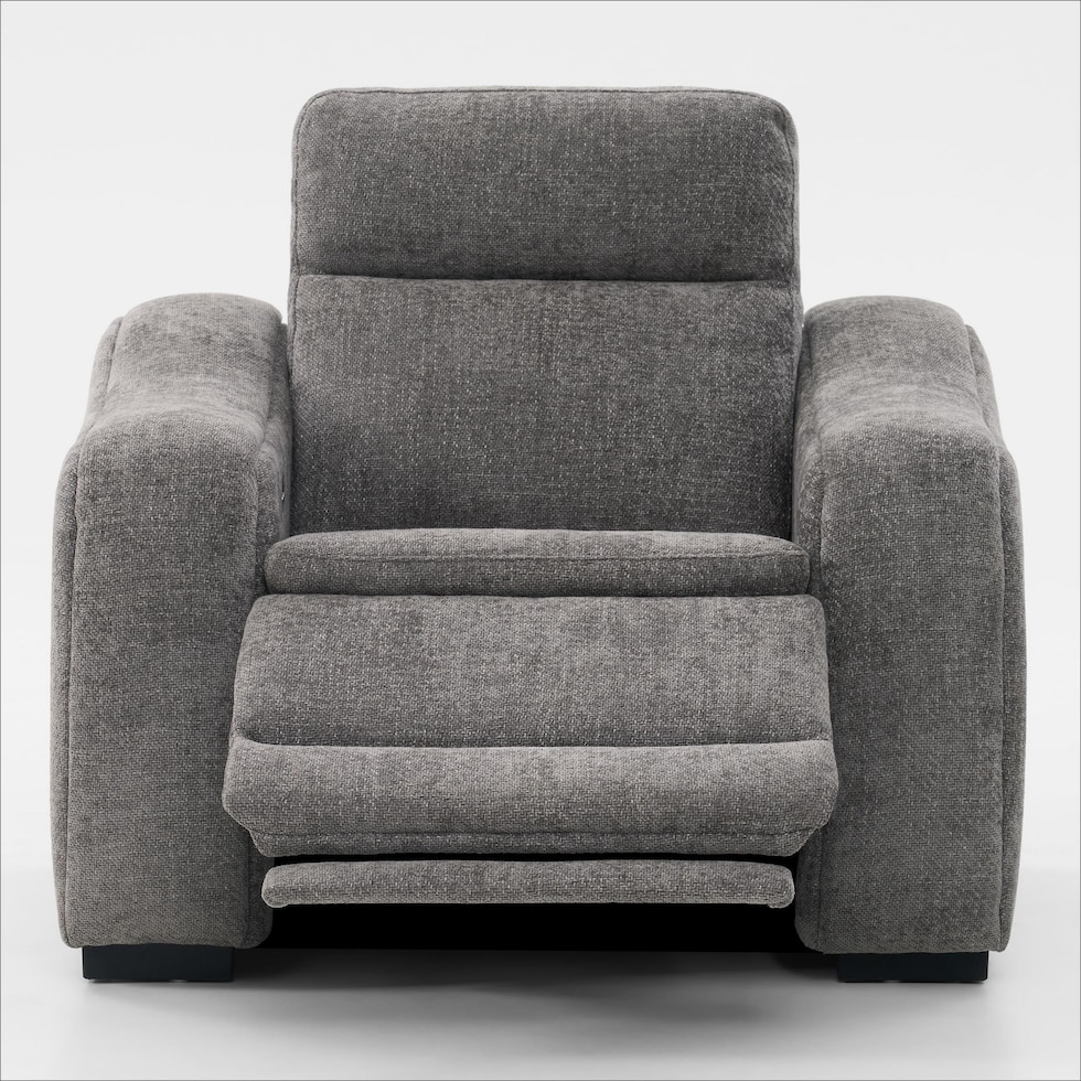 majestic gray recliner   