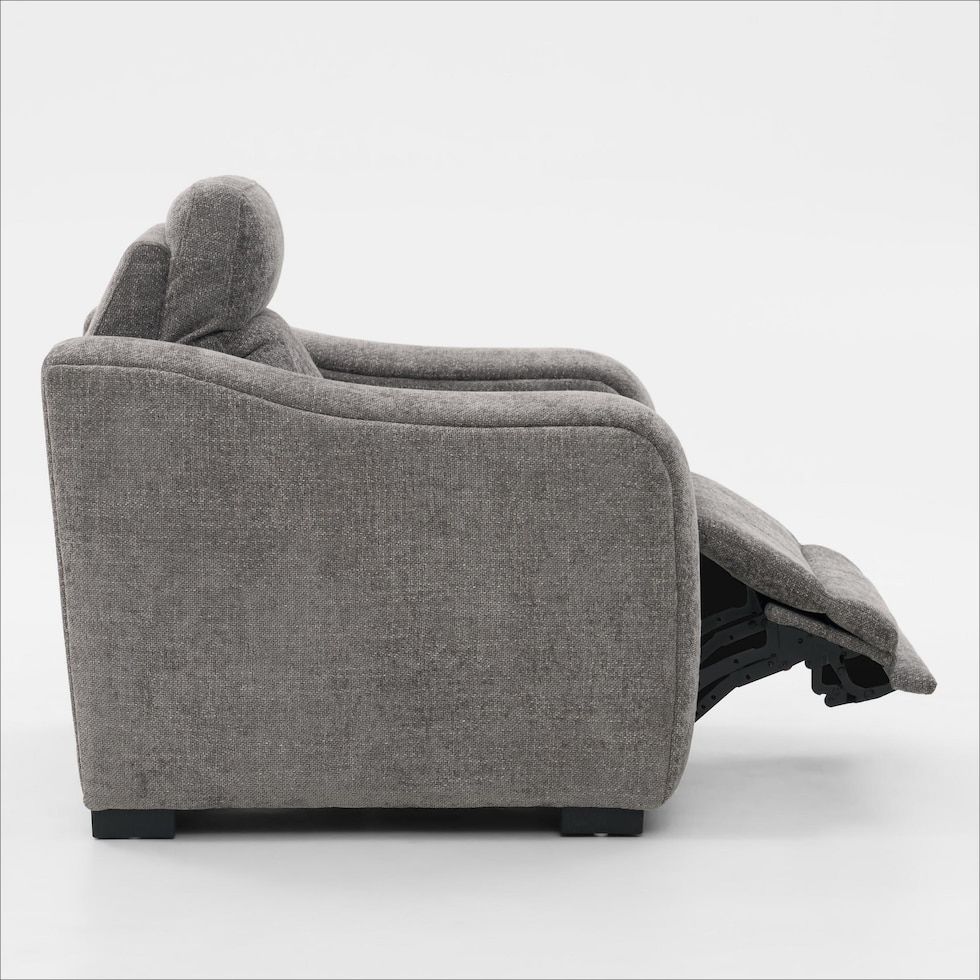 majestic gray recliner   
