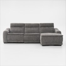 majestic gray sectional   