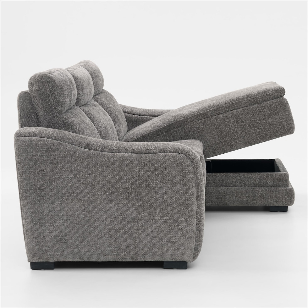 majestic gray sectional   