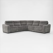 majestic gray sectional   