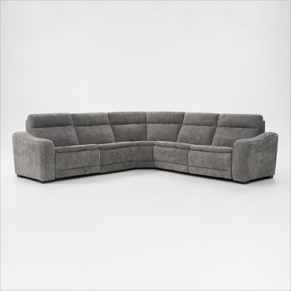 majestic gray sectional   